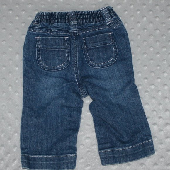 5/$20 Baby girl heart and flower jeans 6 months - Picture 5 of 7